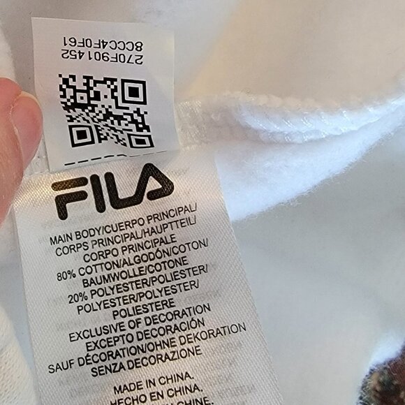FILA Ladies Quarter Zip White Fleece Pullover NWT Size Small Retail $78 - Picture 11 of 12